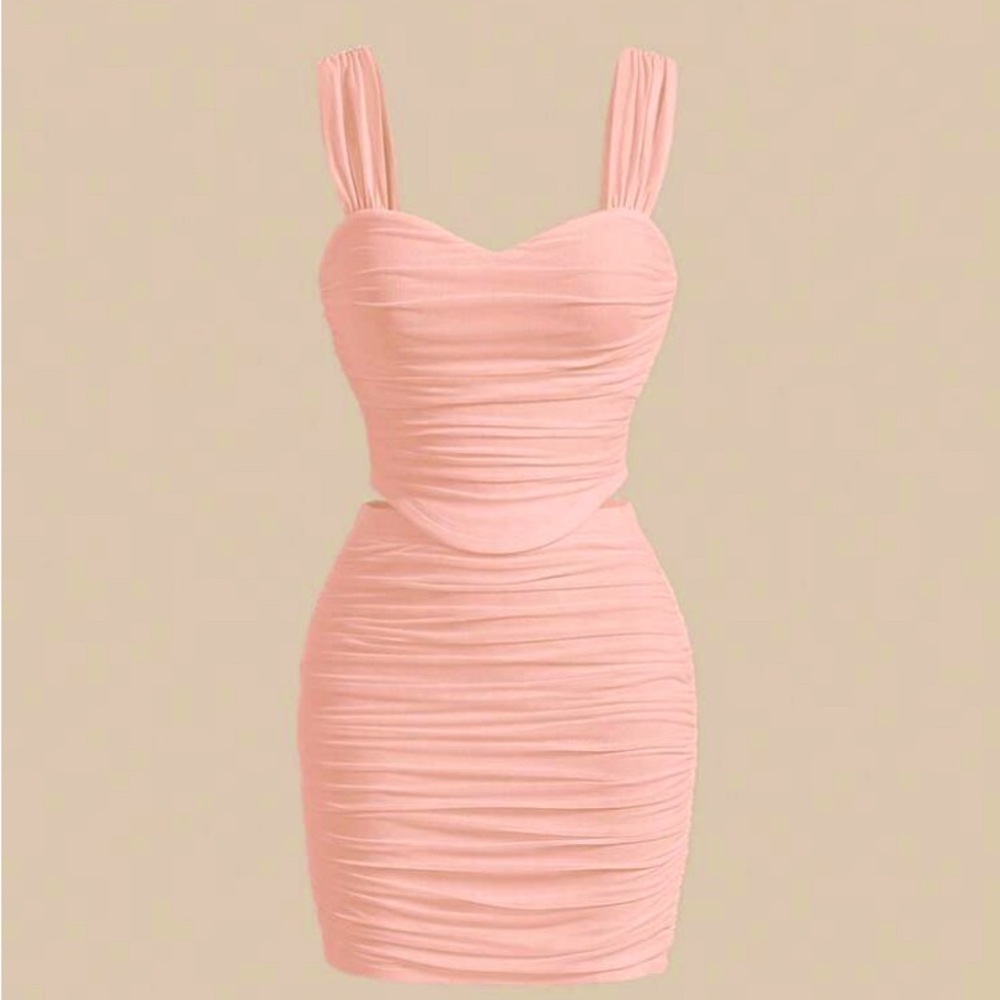 Chic Ruched Two-Piece Swimsuit